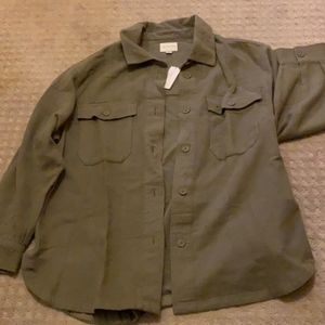 AE Oversized Flannel Shirt